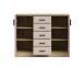 Kommode >Nelly< in Artisan Eiche Dekor / Cashmere - 109x86x50cm (BxHxT)