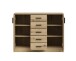 Kommode >Nelly< in Artisan Eiche Dekor - 109x86x50cm (BxHxT)
