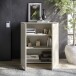 Kommode >Santorin< Glasfronten, in Kaschmir - 90x99x40cm (BxHxT)