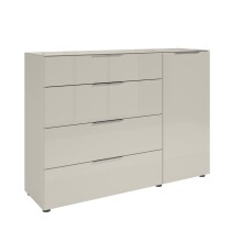 Sideboard >Santorin< Glasfronten, in Kaschmir -...