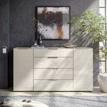Sideboard >Santorin< Glasfronten / Kaschmir -...