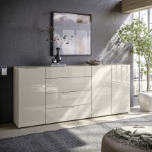 Sideboard >Santorin< Glasfronten in Kaschmir -...