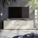 Lowboard >Santorin< Glasfronten, in Kaschmir - 180x55x40cm (BxHxT)