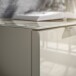 Hochkommode >Santorin< Glasfronten in Kaschmir - 45x99x40cm (BxHxT)