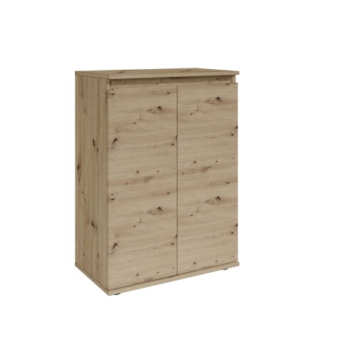 Kommode >Brest< 2 Türen, in Artisan Dekor - 60x84x35cm (BxHxT)