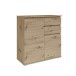 Kommode >Brest< 2 Türen, 2 Schübe, Artisan Dekor - 60x84x35cm (BxHxT)