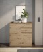 Kommode >Brest< 2 Türen, 2 Schübe, Artisan Dekor - 60x84x35cm (BxHxT)