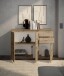 Sideboard >Brest< 3 Türen, 2 Schübe, in Artisan Dekor - 119x84x35cm (BxHxT)