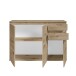 Sideboard >Brest< 3 Türen, 2 Schübe, in Artisan Dekor - 119x84x35cm (BxHxT)