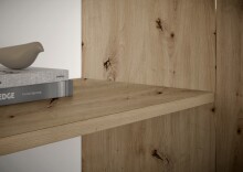 Sideboard >Brest< 2 Türen, 4 Schübe, in Artisan Dekor - 119x84x35cm (BxHxT)