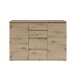 Sideboard >Brest< 2 Türen, 4 Schübe, in Artisan Dekor - 119x84x35cm (BxHxT)