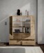 Highboard >Brest< 2 Türen, 4 Schübe, Artisan Dekor - 116x130x35cm (BxHxT)