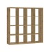 Raumteiler >Style< 16 Fächer, Artisan Eiche Dekor - 147x147x38cm (BxHxT)