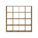 Raumteiler >Style< 16 Fächer, Artisan Eiche Dekor - 147x147x38cm (BxHxT)