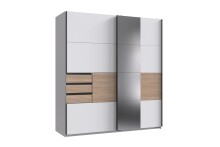 Schwebetürenschrank >Bremen< in WEISS +...