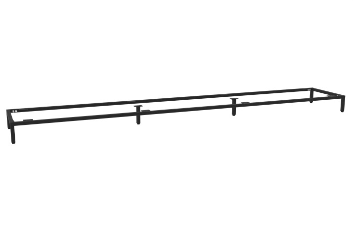 Untergestell >Santorin< in schwarz, metall - 225x13x38cm (BxHxT)