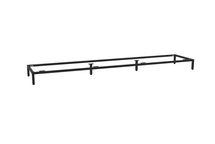 Untergestell >Santorin< in schwarz, metall - 180x13x38cm (BxHxT)