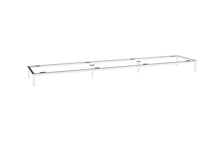 Untergestell >Santorin< in chrom, metall - 180x13x38cm (BxHxT)