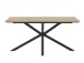 Esstisch >CESURA< in Eiche, schwarz, MDF Malamin, Metall - 160x75x90cm (BxHxT)