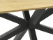 Esstisch >CESURA< in Eiche, schwarz, MDF-Melamin, Metall - 200x75x100cm (BxHxT)