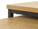 Satztisch >CESURA< (2er Set) Eiche-Dekor, schwarz - 40/45/40 cm und 60/50/60 cm (B/H/T)