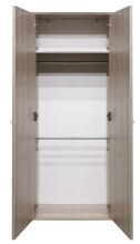 Drehtürenschrank >Merida< 2 Stangen, 1 Boden, Nelson Eiche Dekor - 80x152x42 (BxHxT)