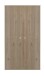 Drehtürenschrank >Merida< 2 Stangen, 1 Boden, Nelson Eiche Dekor - 80x152x42 (BxHxT)