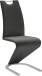 Freischwinger >Pupik II< in schwarz - 45x102x62cm (BxHxT)