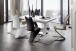 Freischwinger >Pupik II< in schwarz - 45x102x62cm (BxHxT)