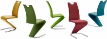 Freischwinger >Pupik II< in curry - 45x102x62cm (BxHxT)