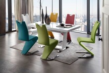 Freischwinger >Pupik II< in curry - 45x102x62cm (BxHxT)