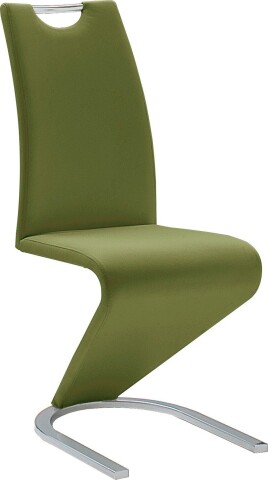 Freischwinger >Pupik II< in olive - 45x102x62cm (BxHxT)