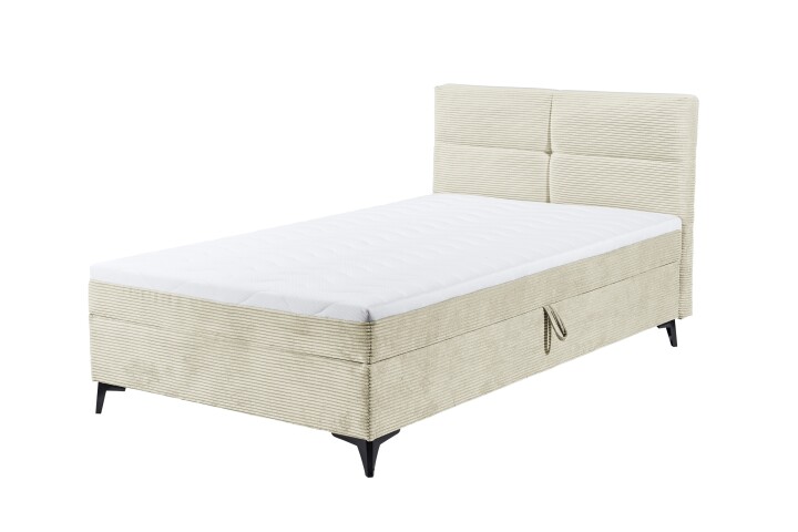 Boxbett >ANDON 1< Liegefläche 120x200 cm, cream - 121x102x210 (BxHxT)