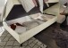 Boxbett >ANDON 1< Liegefläche 120x200 cm, cream - 121x102x210 (BxHxT)