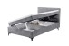 Boxbett >ANDON 1< Liegefläche 120x200cm, Bezug ash - 121x102x210cm (BxHxT)