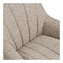 Sessel >Grandola< 360° Drehfunktion, in Grau - 81x93x84cm (BxHxT)