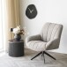 Sessel >Grandola< 360° Drehfunktion, in Grau - 81x93x84cm (BxHxT)