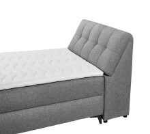 Boxbett >ATLANTIS 6< 120x200 cm Liegefläche, Bezug dark grey - 125x102x240cm (BxHxT)