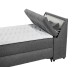 Boxbett >ATLANTIS 6< 120x200 cm Liegefläche, Bezug anthrazit - 125x102x240cm (BxHxT)