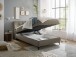 Boxbett >ATLANTIS 6< 120x200 cm Liegefläche, Bezug espresso - 125x102x240cm (BxHxT)