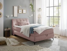 Boxbett >ATLANTIS 6< 120x200 cm Liegefläche, Bezug flamingo - 125x102x240cm (BxHxT)