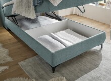 Boxbett >ATLANTIS 6< 120x200 cm Liegefläche, Bezug mint - 125x102x240cm (BxHxT)