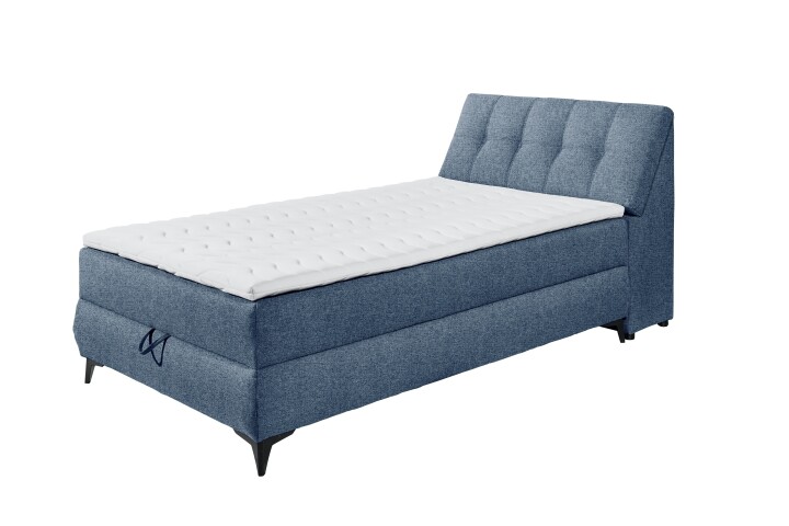 Boxbett >ATLANTIS 6< 120x200 cm Liegefläche, Bezug blue - 125x102x240cm (BxHxT)