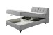 Boxbett >ATLANTIS 6< 140x200 cm Liegefläche, Bezug grey - 145x102x240cm (BxHxT)