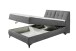 Boxbett >ATLANTIS 6< 140x200 cm Liegefläche, Bezug anthrazit - 145x102x240cm (BxHxT)