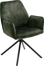 Esszimmerstuhl >Ottawa< mit Armlehne in Olive -...