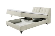 Boxbett >ATLANTIS 6< 140x200 cm Liegefläche, Bezug Ivory - 145x102x240cm (BxHxT)