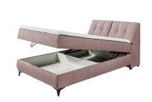 Boxbett >ATLANTIS 6< 140x200 cm Liegefläche, Bezug in flamingo - 145x102x240cm (BxHxT)
