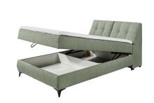 Boxbett >ATLANTIS 6< 140x200 cm Liegefläche, Bezug in olive - 145x102x240cm (BxHxT)