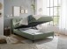 Boxbett >ATLANTIS 6< 140x200 cm Liegefläche, Bezug in olive - 145x102x240cm (BxHxT)